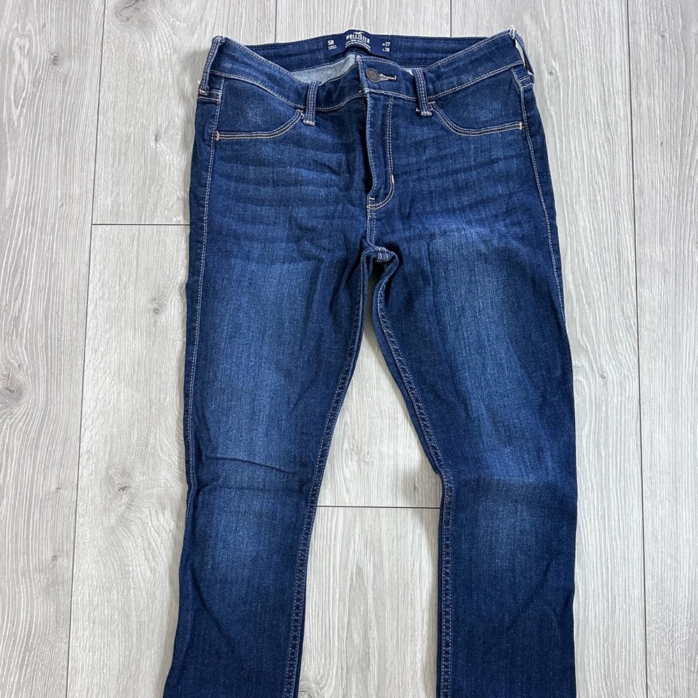 Hollister Dark Blue Low Rise Jean Leggings